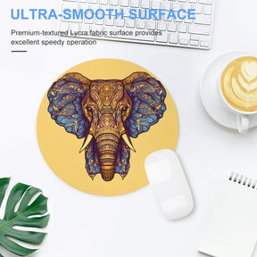 Elephant Round Mouse Pad