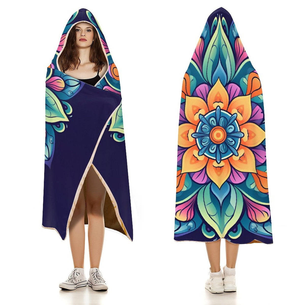 Flower Hooded Blanket