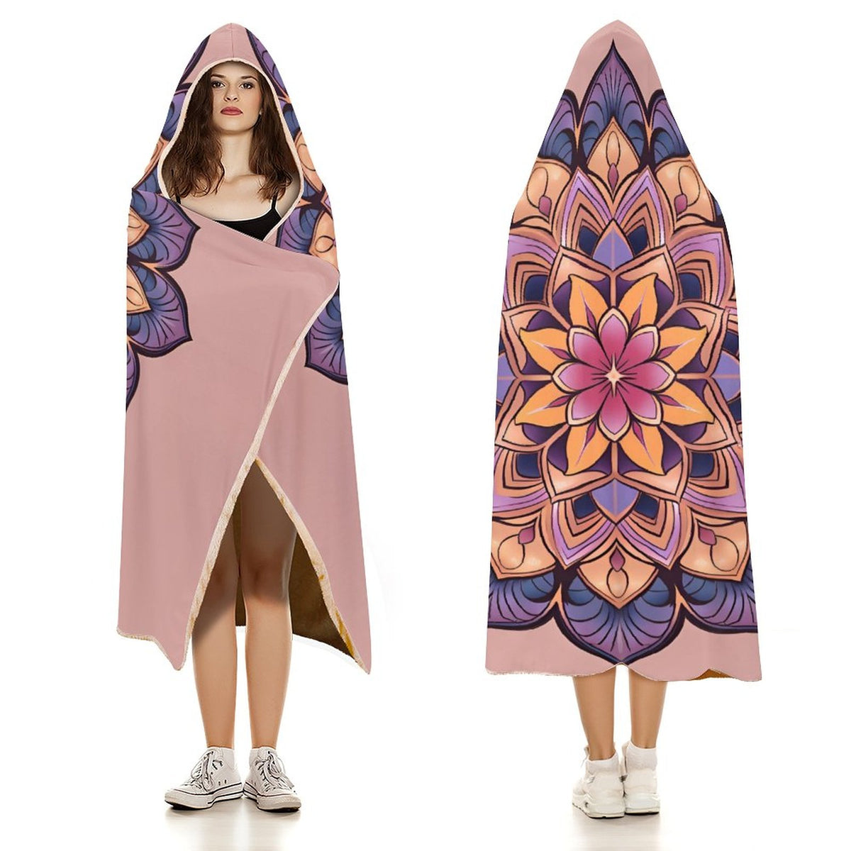 Lotus Hooded Blanket