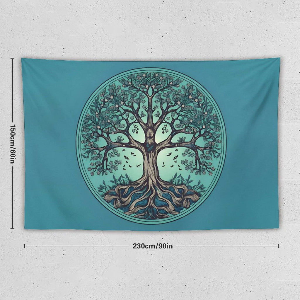 Tapiz de pared de árbol