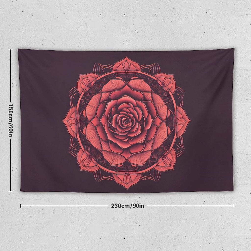 Tapiz de pared de rosas