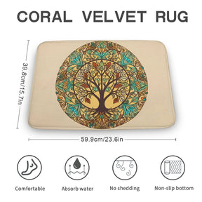 Tree Coral Velvet Rug