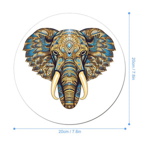 Elephant Round Mouse Pad