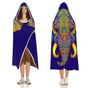 Elephant Hooded Blanket