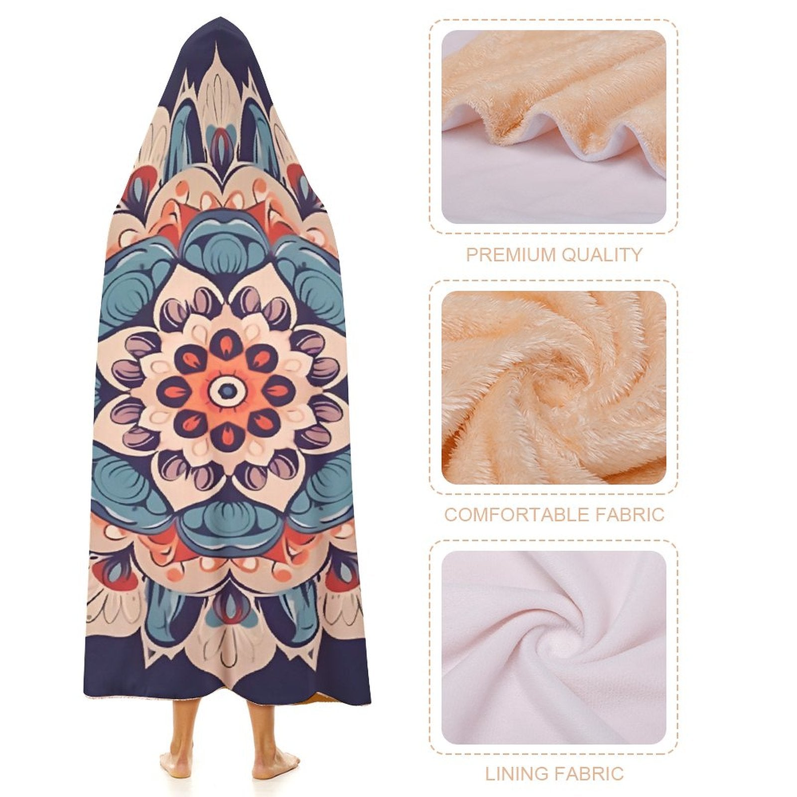 Flower Hooded Blanket