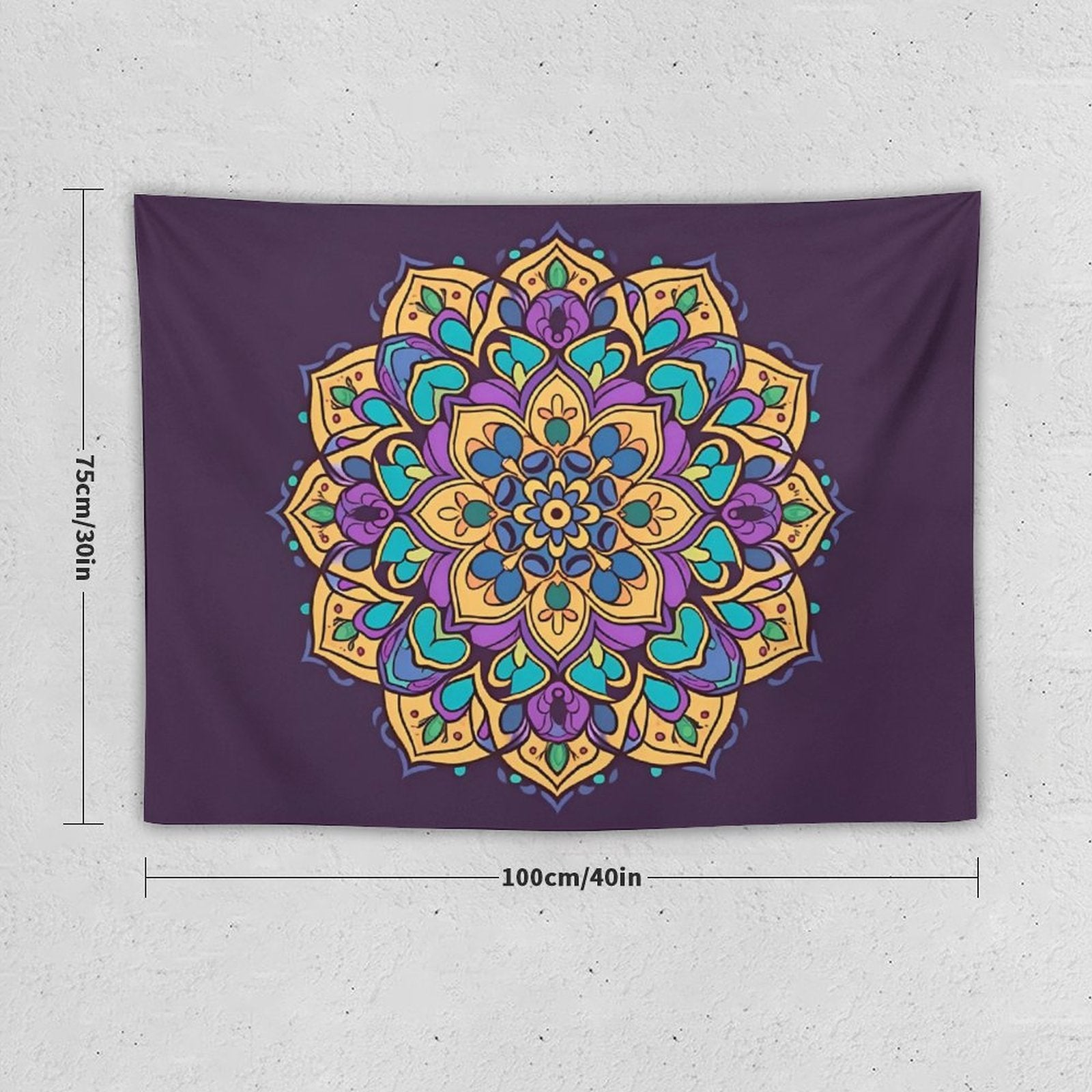 Tapiz de pared de flores