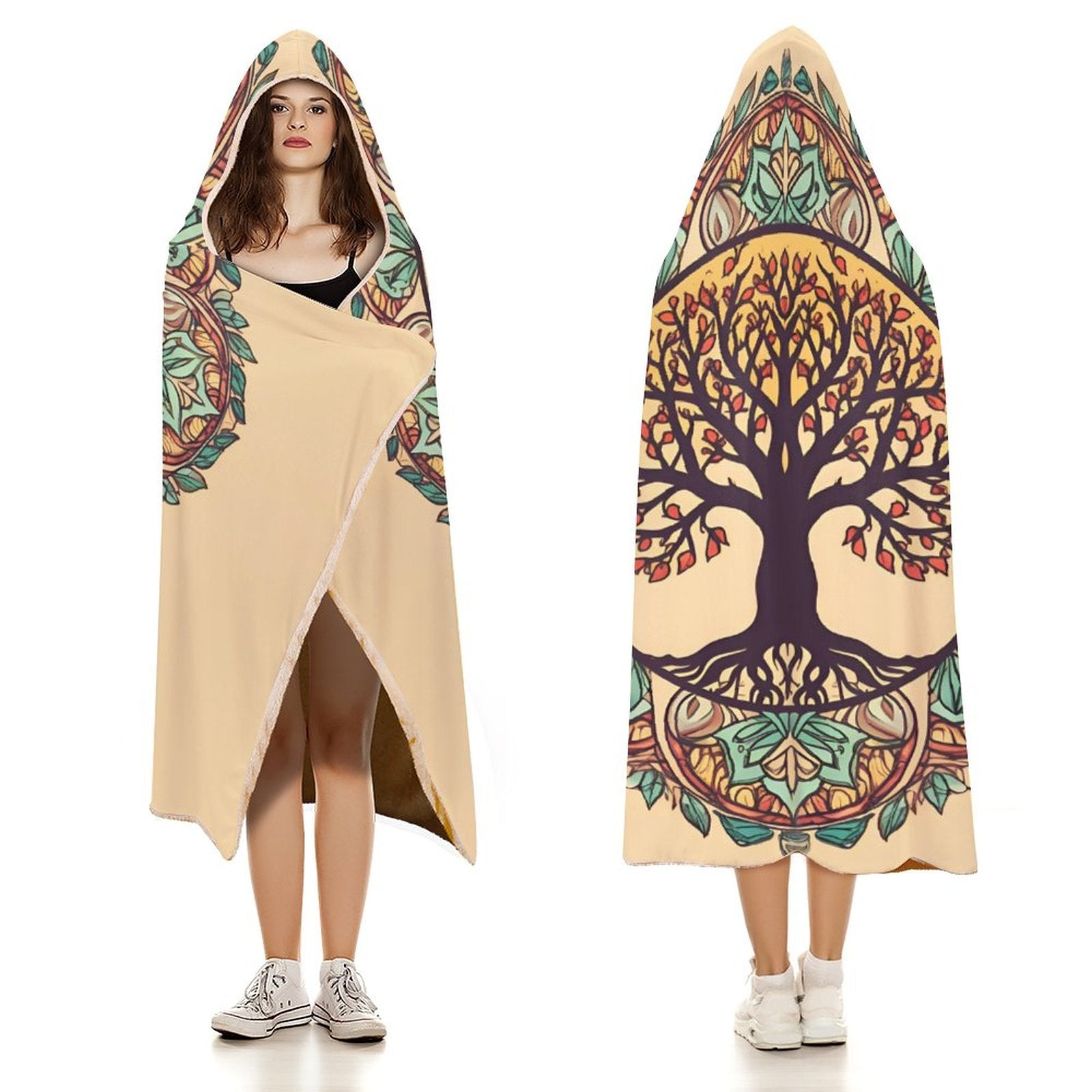 Tree Hooded Blanket