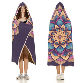 Lotus Hooded Blanket