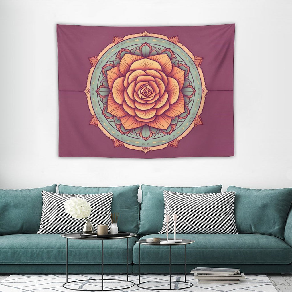 Tapiz de pared de rosas