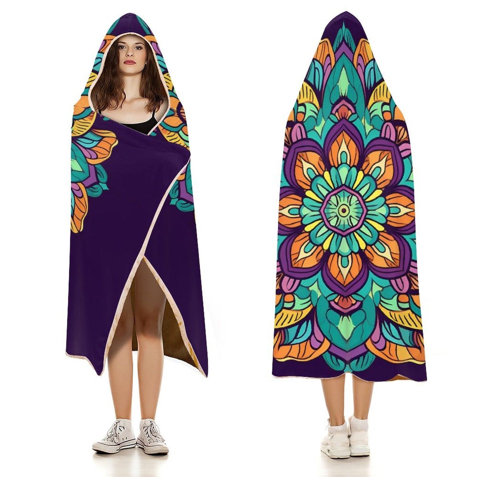 Flower Hooded Blanket