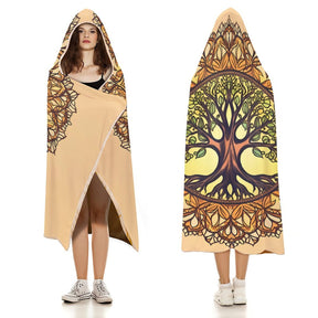 Tree Hooded Blanket