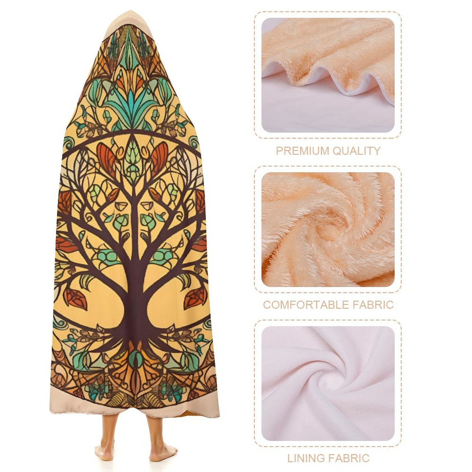 Tree Hooded Blanket