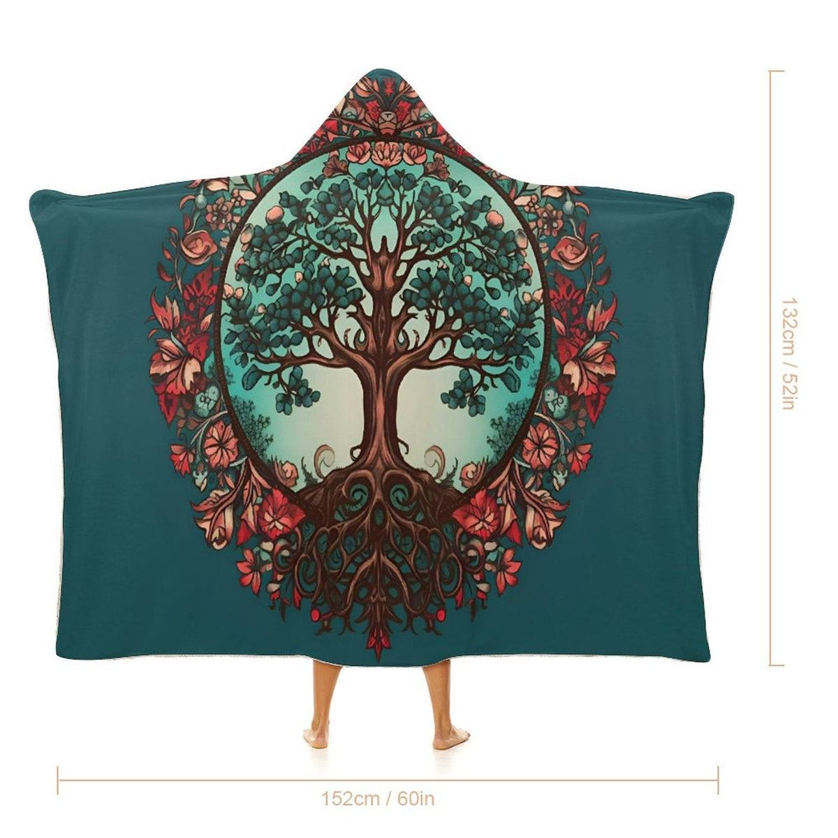 Tree Hooded Blanket