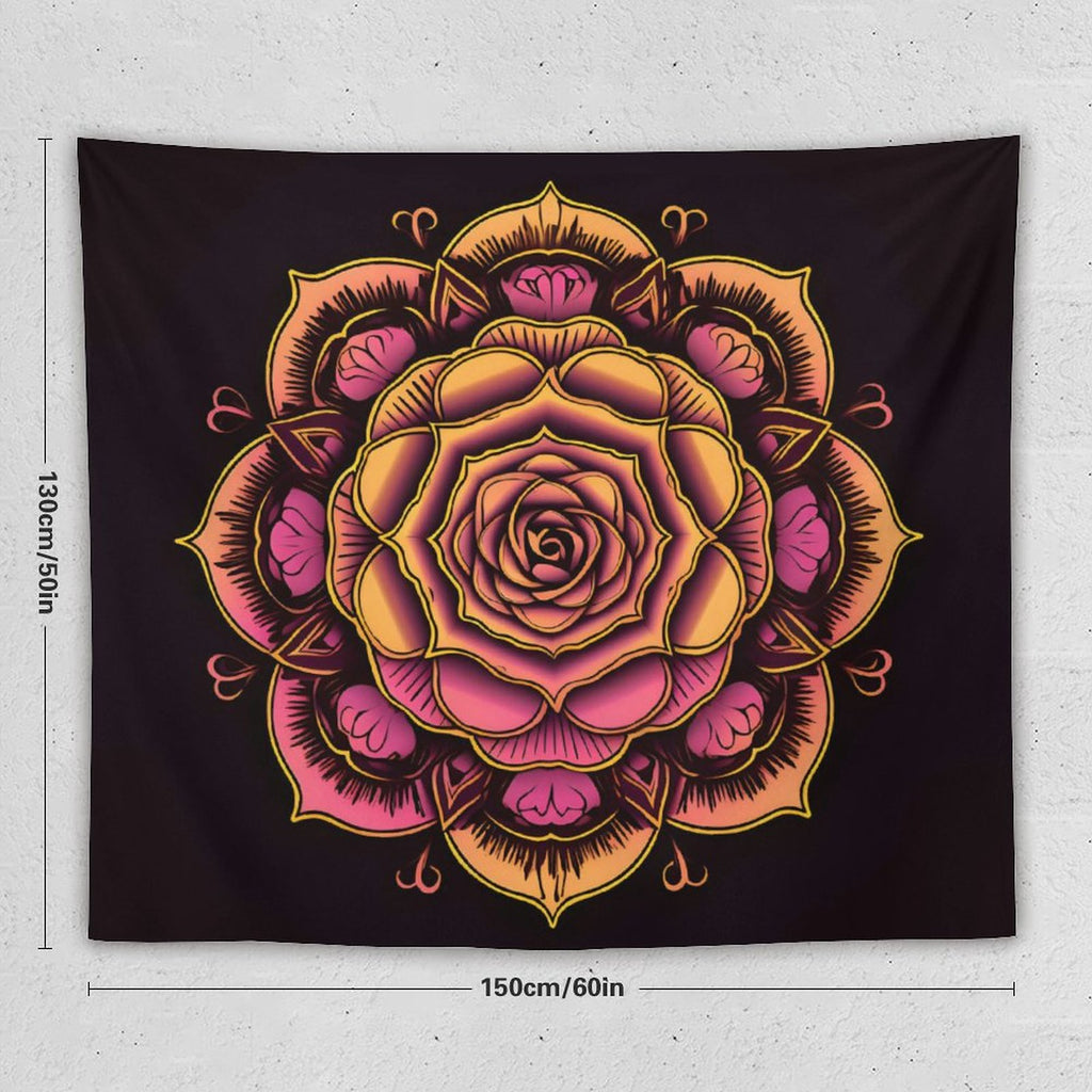Tapiz de pared de rosas