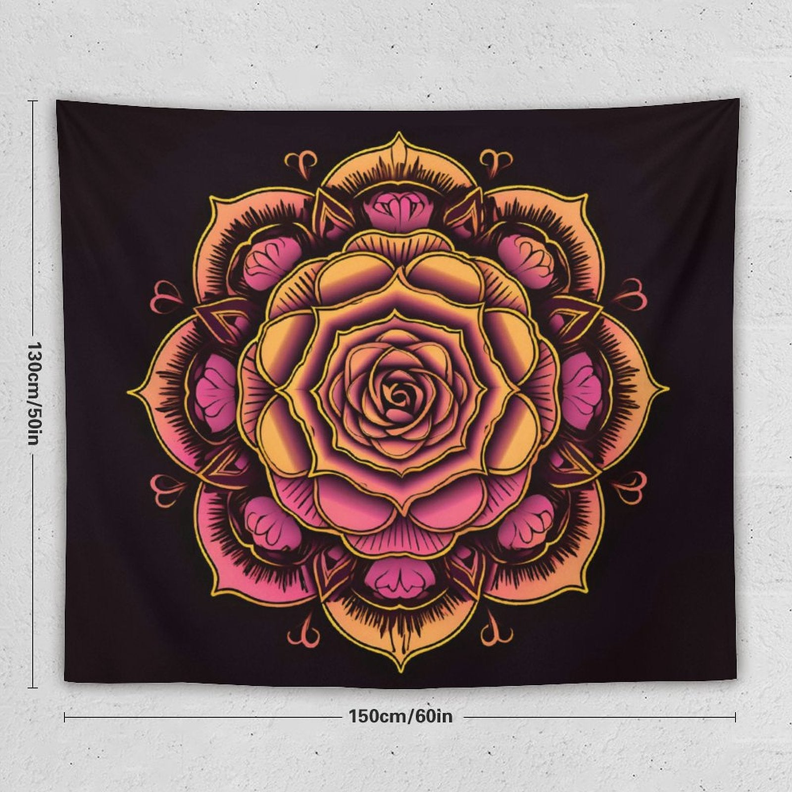 Tapiz de pared de rosas