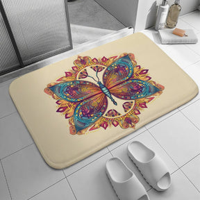 Butterfly Coral Velvet Rug