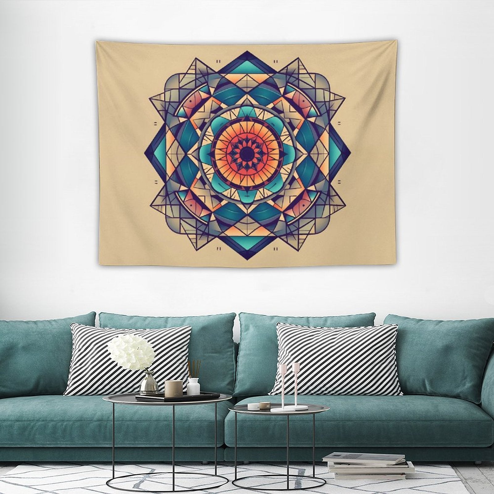 Tapiz geométrico de pared