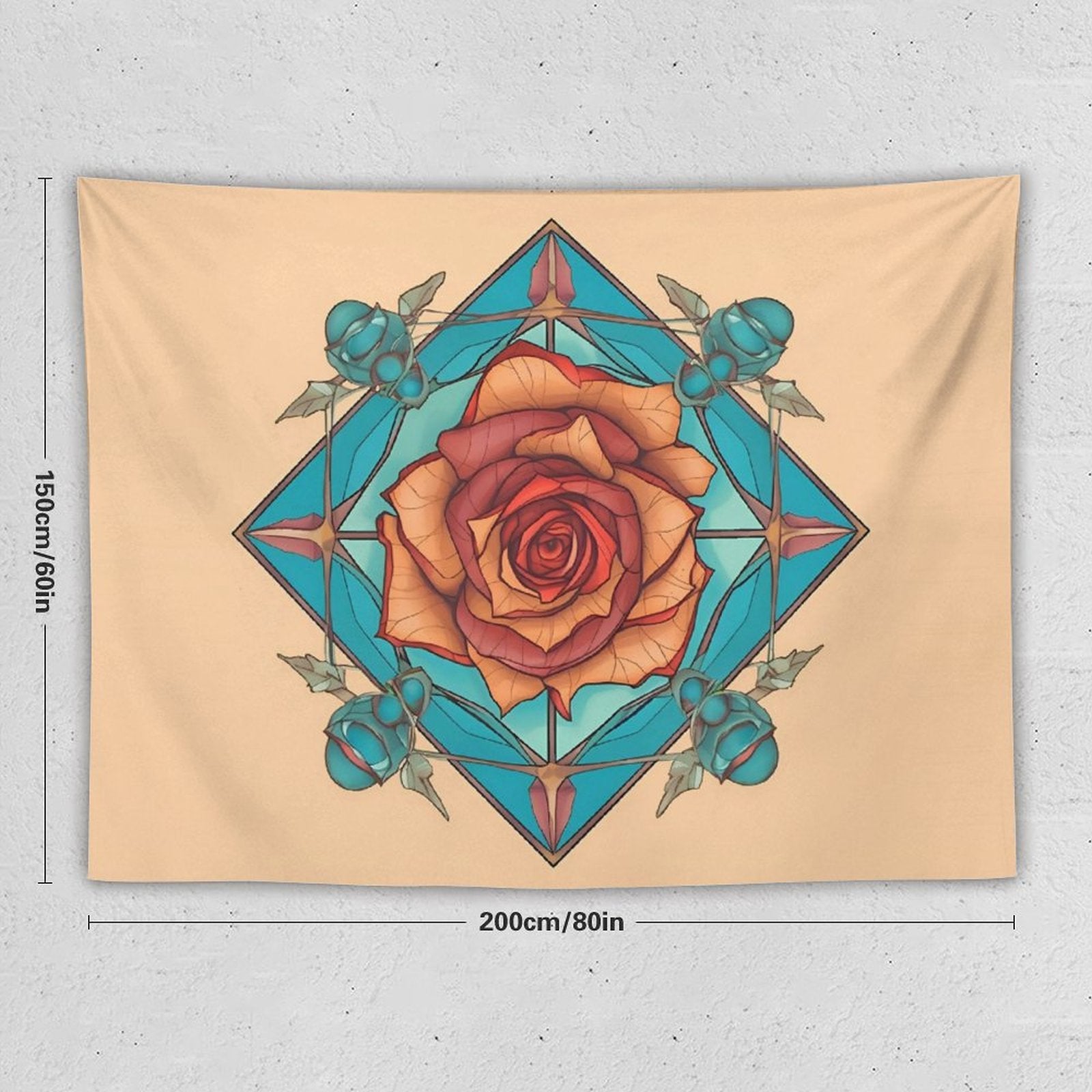 Rose Wall Tapestry