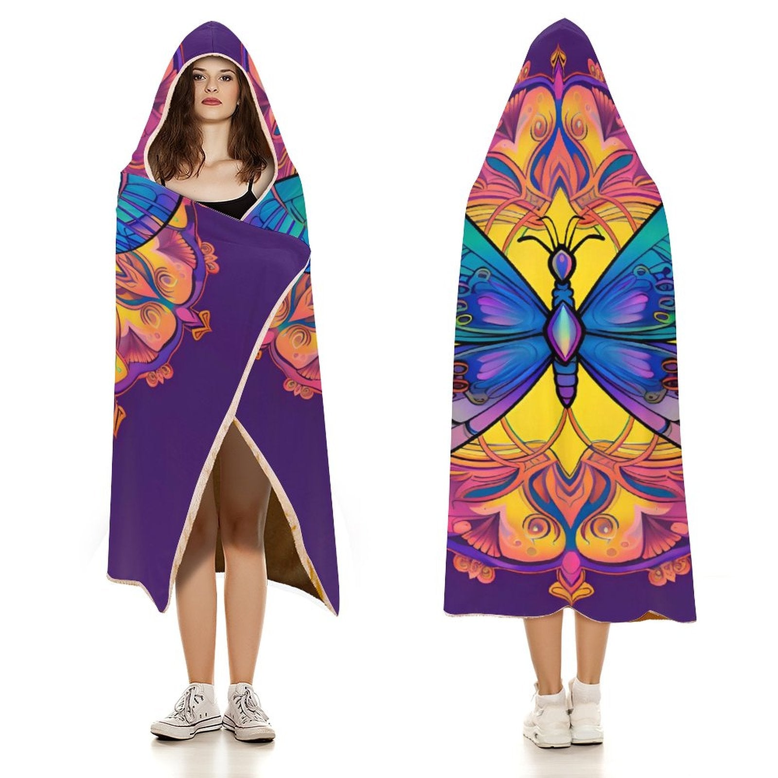 Butterfly Hooded Blanket