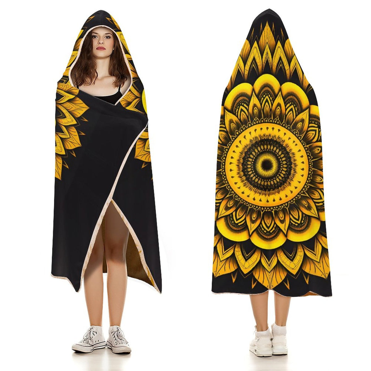 Sunflower Hooded Blanket