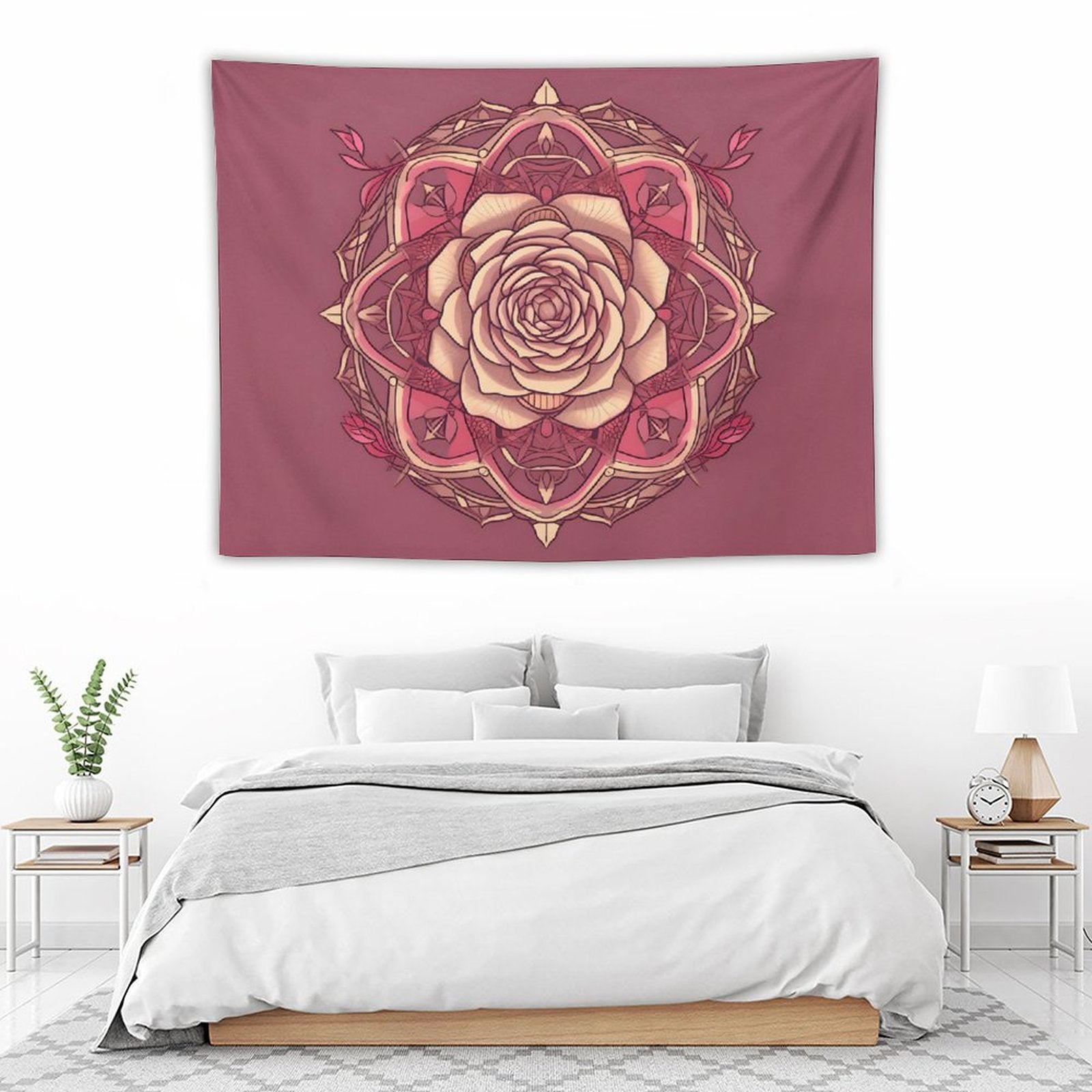Tapiz de pared de rosas