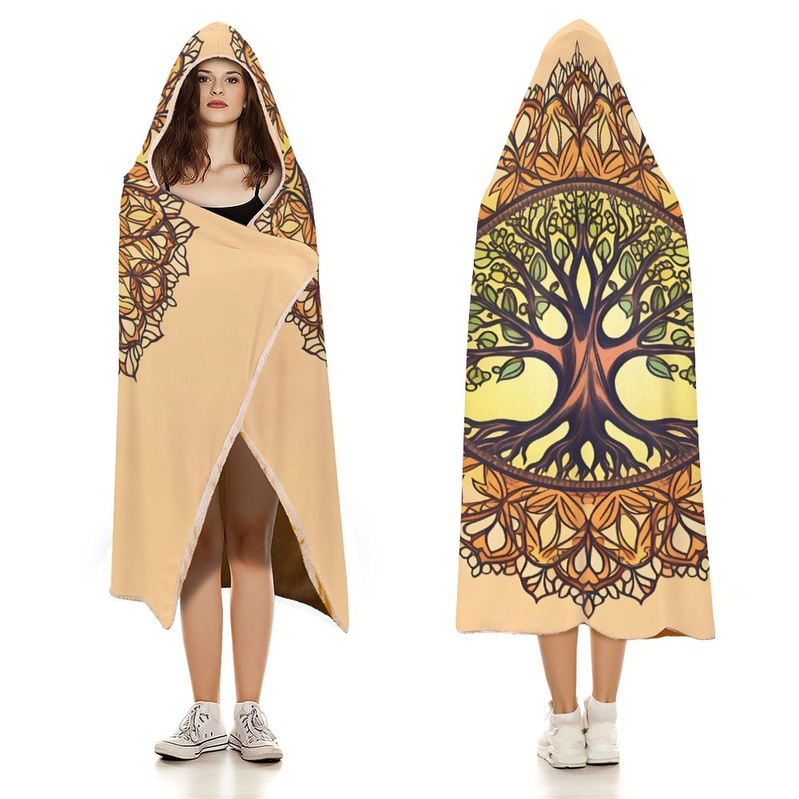 Tree Hooded Blanket