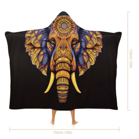 Elephant Hooded Blanket