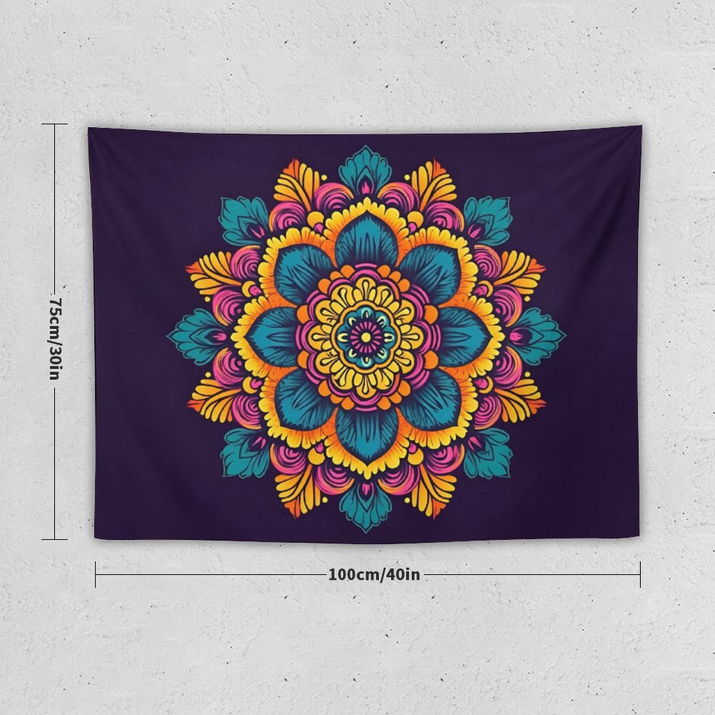Tapiz de pared de flores