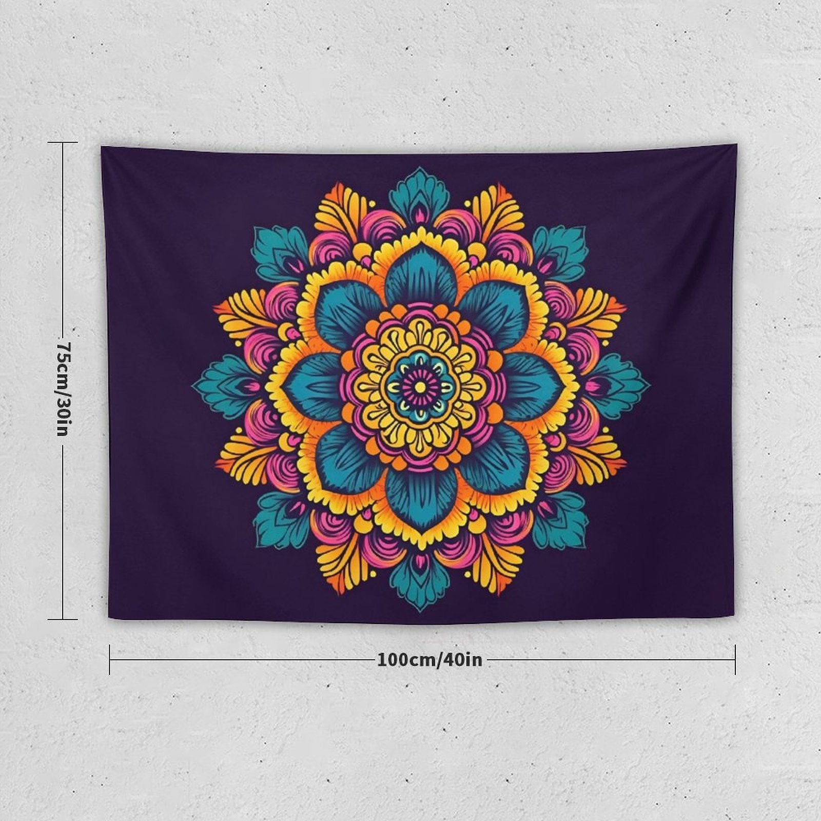 Tapiz de pared de flores