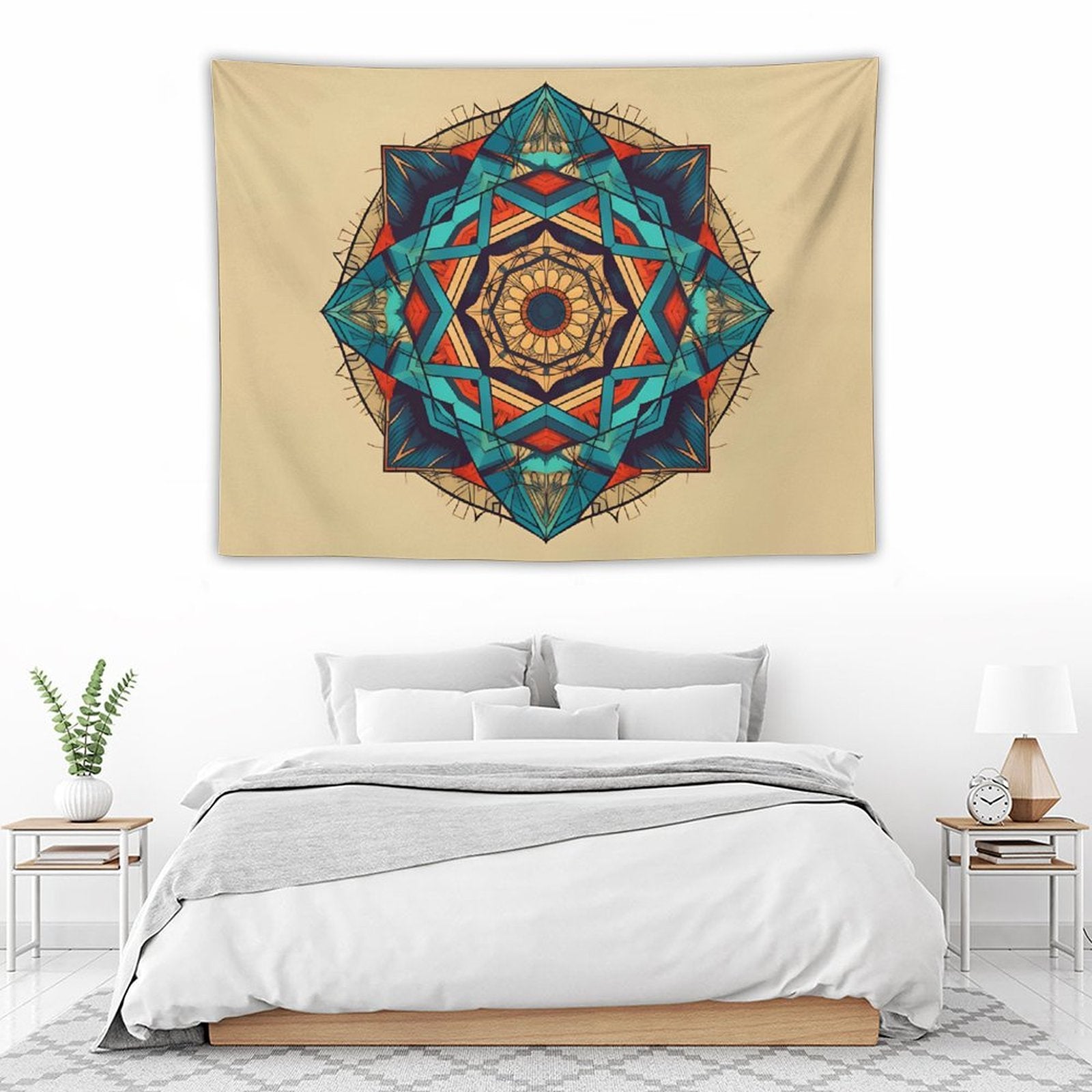 Tapiz geométrico de pared