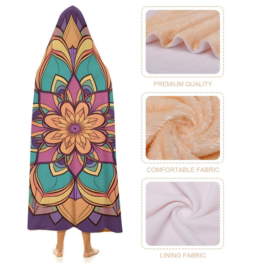 Manta con capucha Lotus