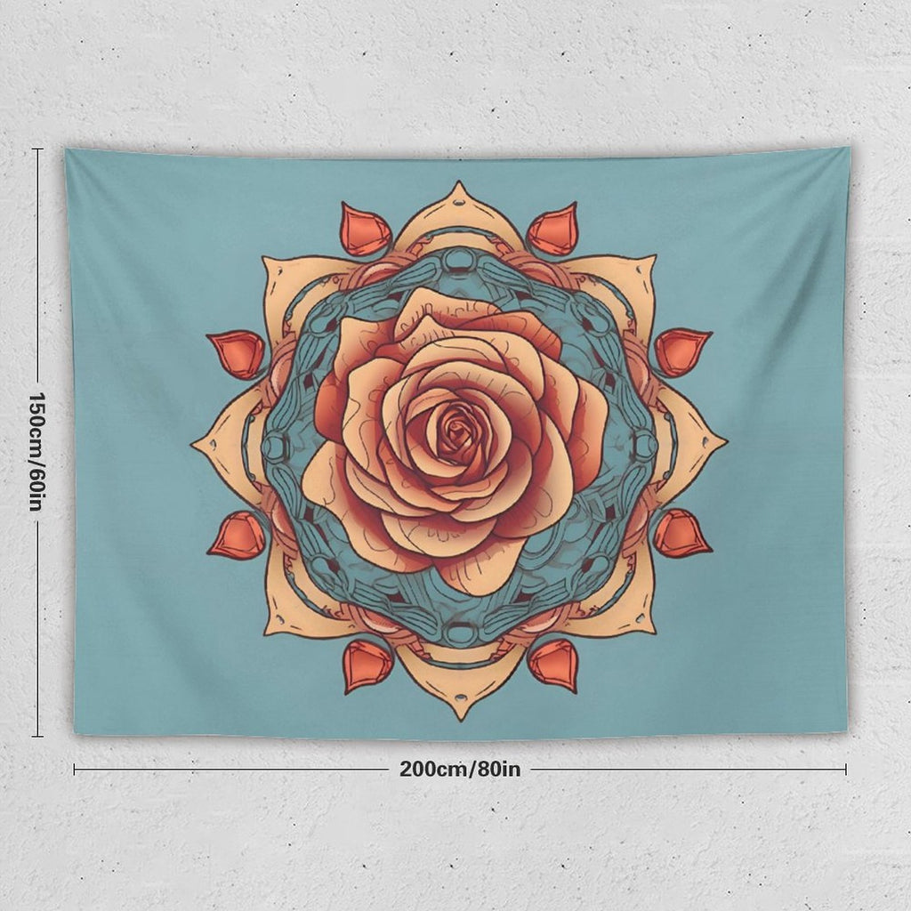 Tapiz de pared de rosas