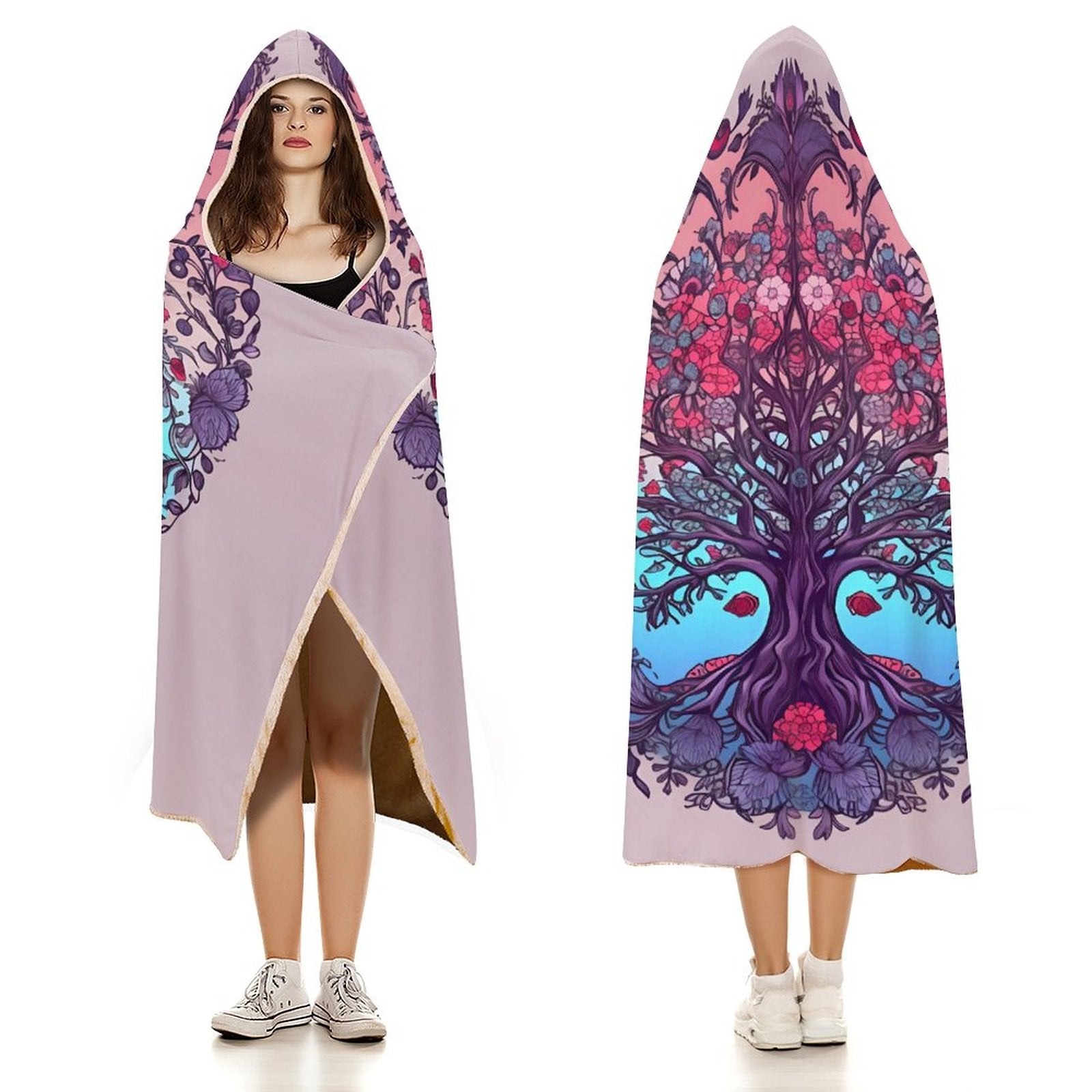 Tree Hooded Blanket