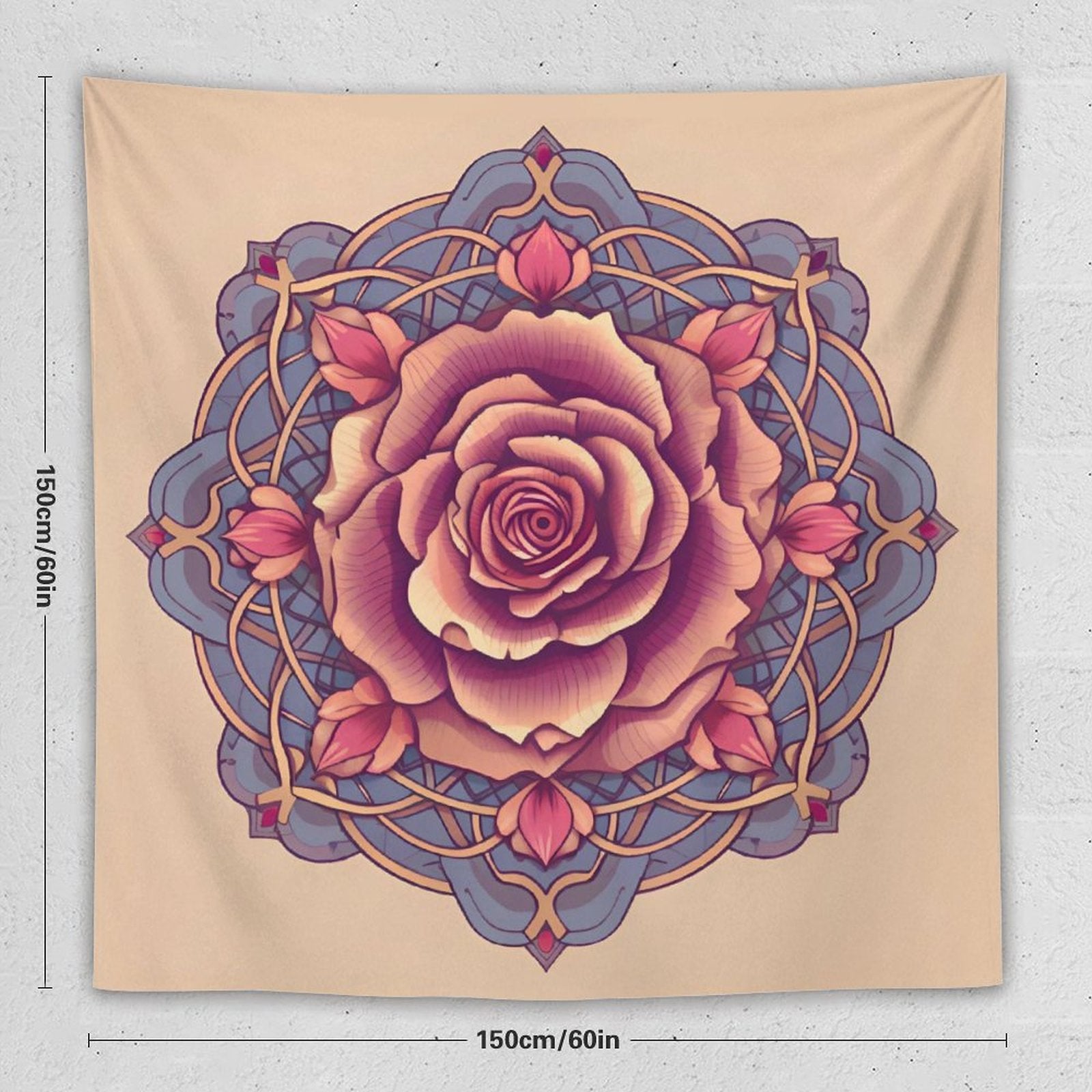 Tapiz de pared de rosas