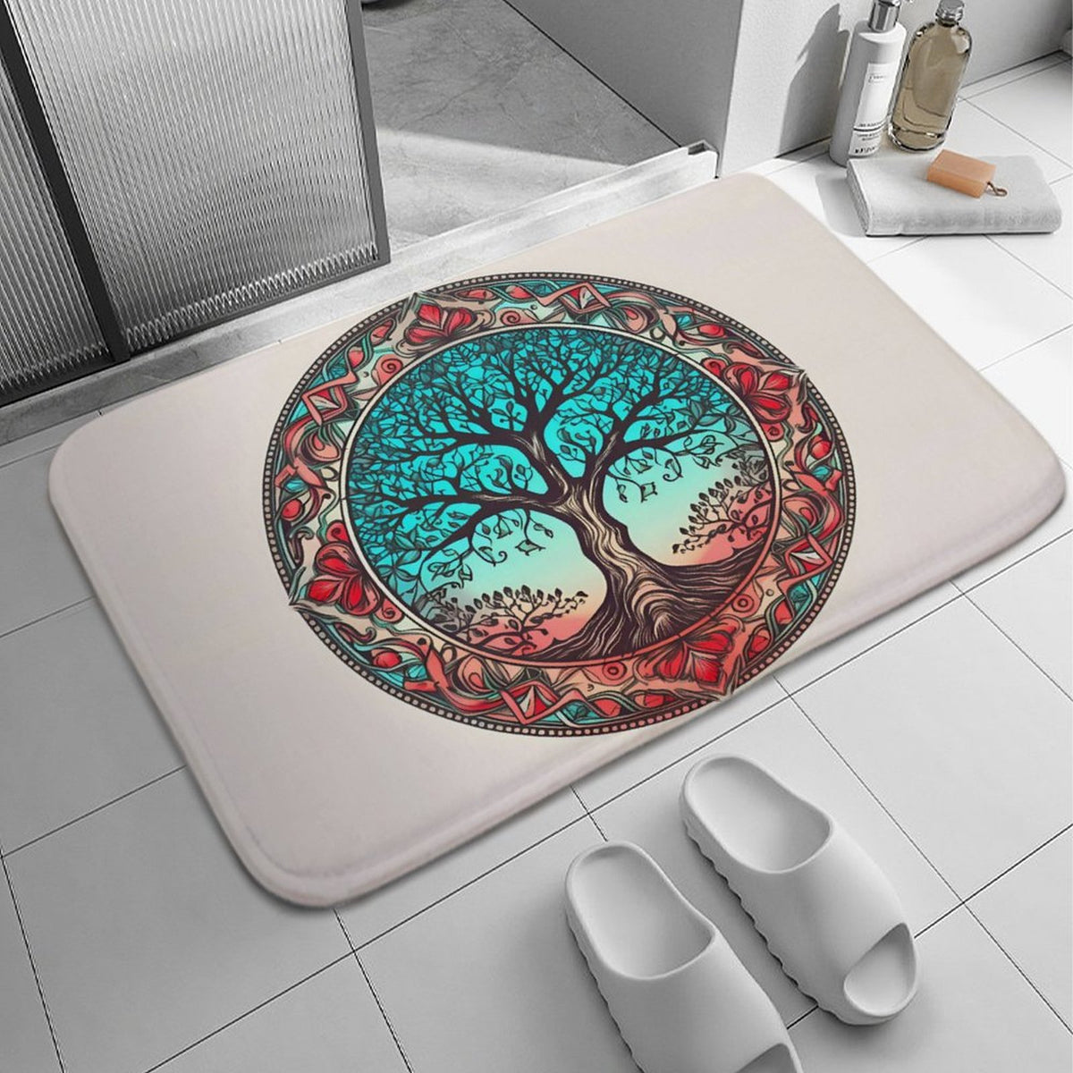 Tree Coral Velvet Rug