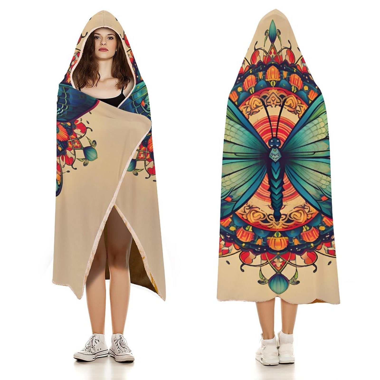 Butterfly Hooded Blanket