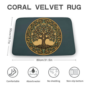 Tree Coral Velvet Rug