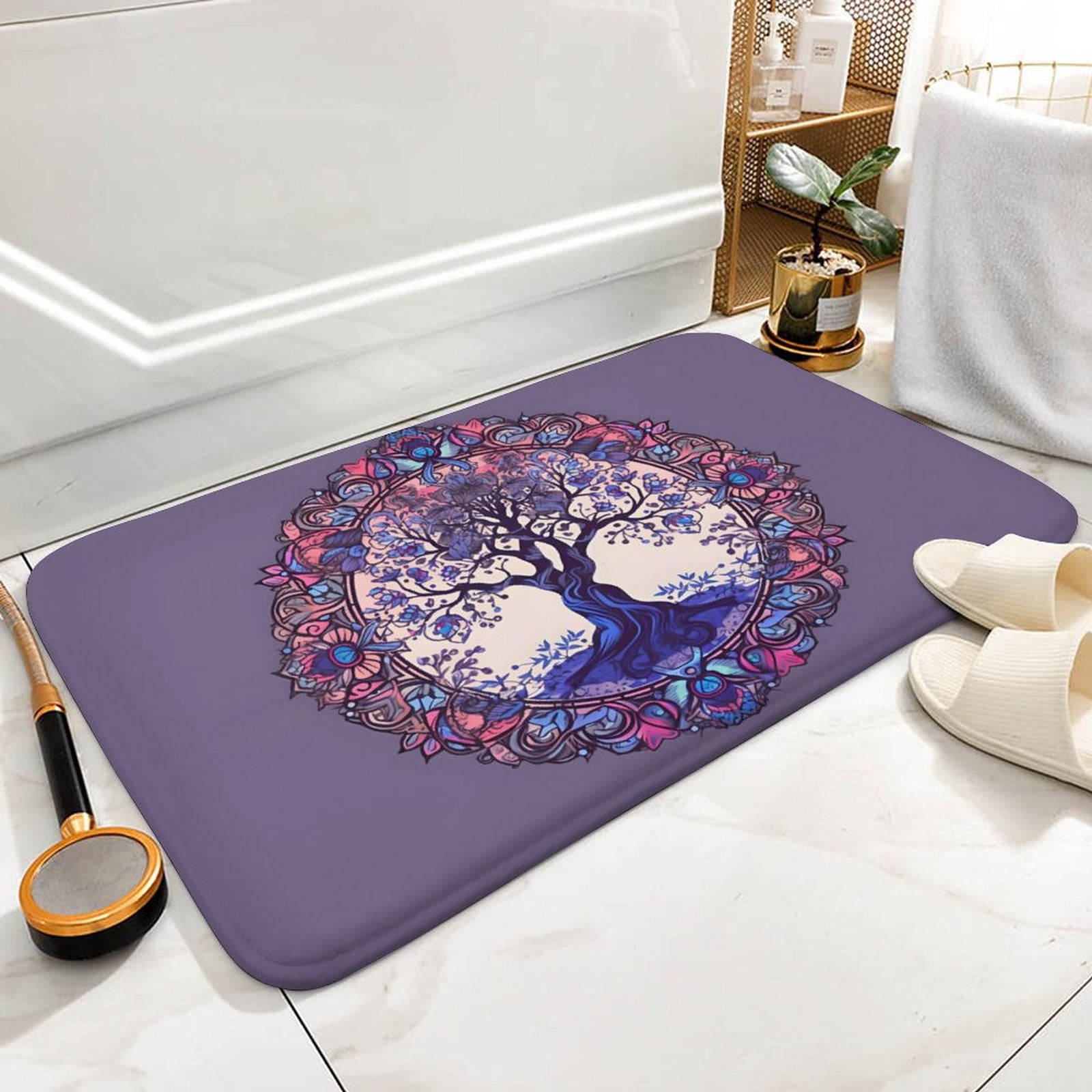 Tree Coral Velvet Rug