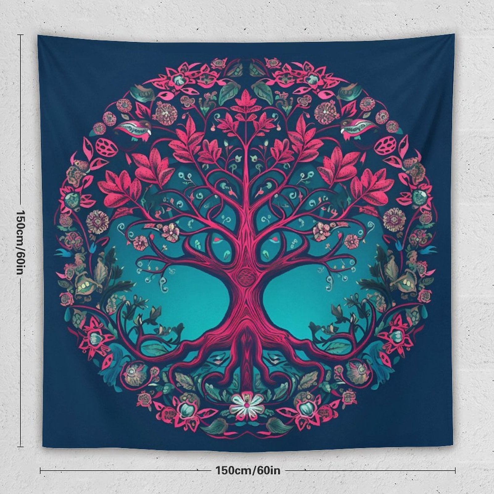 Tapiz de pared de árbol