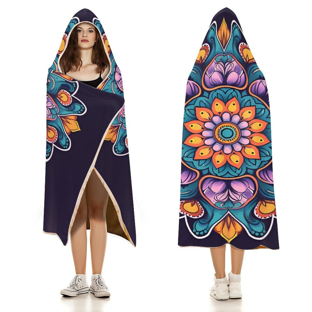 Flower Hooded Blanket