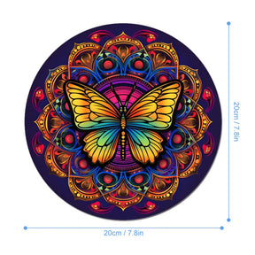 Butterfly Round Mouse Pad