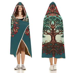 Tree Hooded Blanket