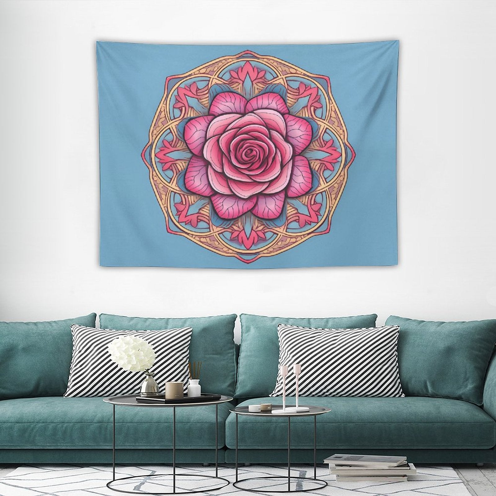 Tapiz de pared de rosas