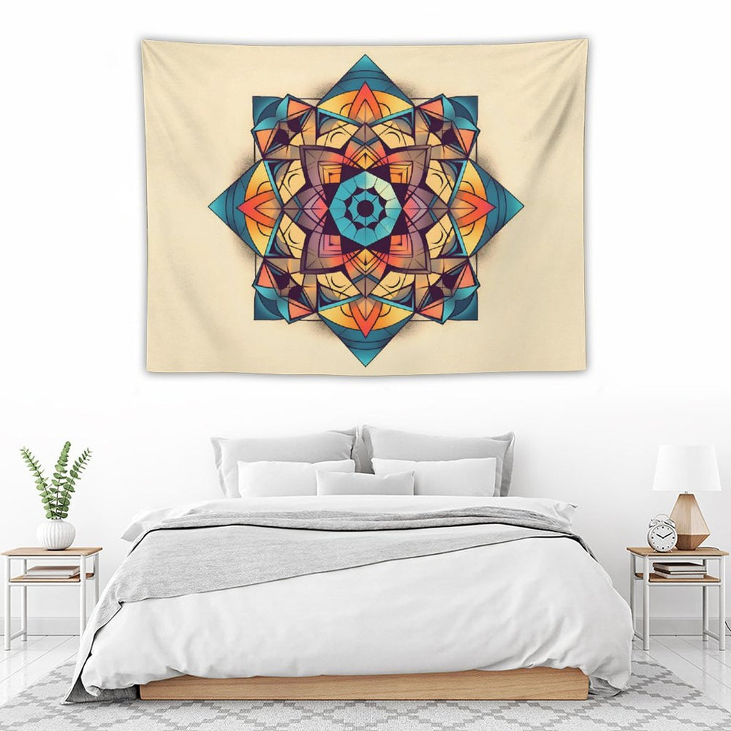 Tapiz geométrico de pared