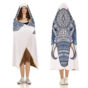 Elephant Hooded Blanket