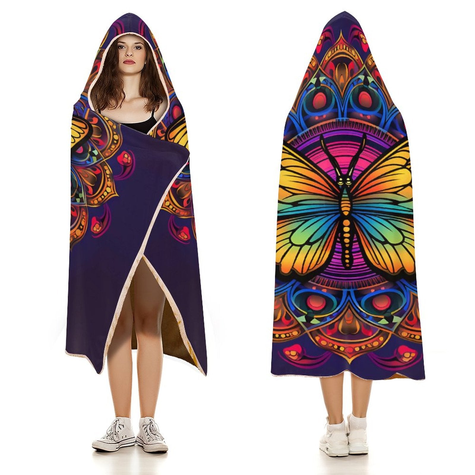 Butterfly Hooded Blanket