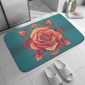 Rose Coral Velvet Rug