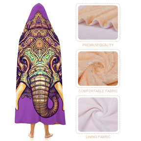 Elephant Hooded Blanket