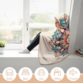 Flower Hooded Blanket