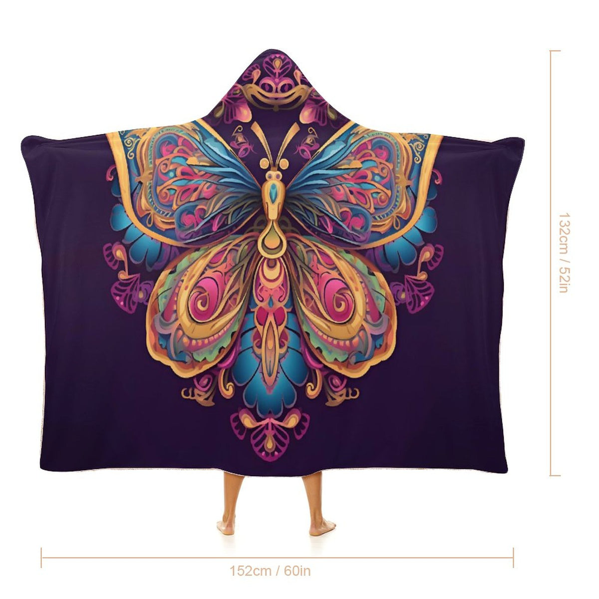 Butterfly Hooded Blanket